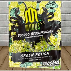 MODUS Voodoo Mushrooms Amanita Muscaria 3000MG Green Potion - Green Apple